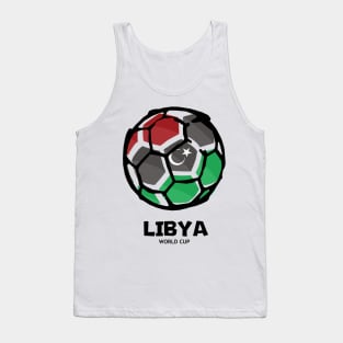 Libya Football Country Flag Tank Top